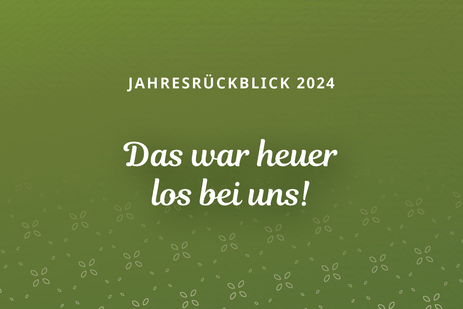 Jahresrückblick 2024